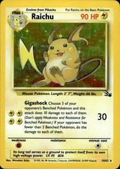 Raichu #14 Pokemon Fossil