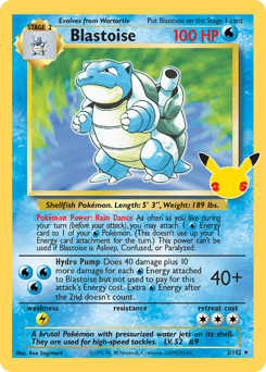 Blastoise Celebrations Classic Collection 002/25